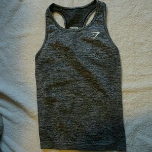 Gymshark - Seamless Tank Top - Black Marl V1 - XS
